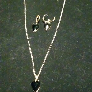 Heart necklace set
